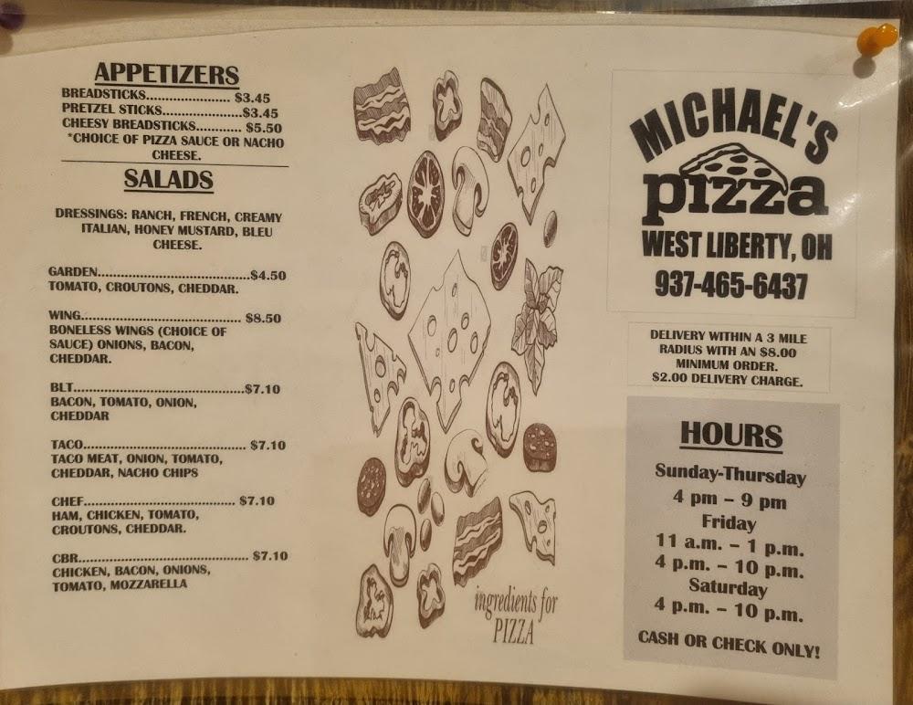 Michael's Pizza-West Liberty Menu image 2