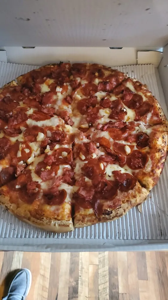 Pepperoni Ham Onions Pizza